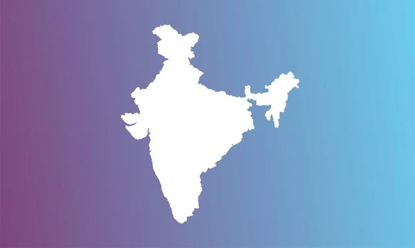 India Map Background Blue Purle Gradient Perfect Office Banner Landing — Image vectorielle