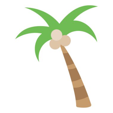 Palm icon. Isolated on white background. Vector illustration.