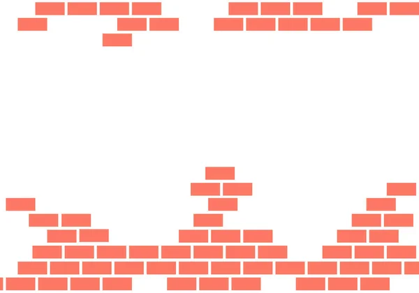 Brick Wall Pattern Vector Illustration Desing — Vetor de Stock