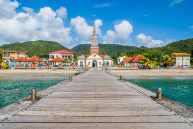 Martinique Caribbean village of Anse d'Arlet clipart