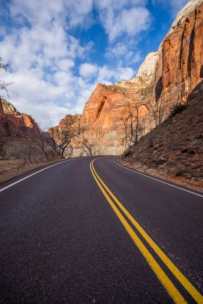 Zion Canyon Scenic Drive Zion National Park Usa — Stockfoto