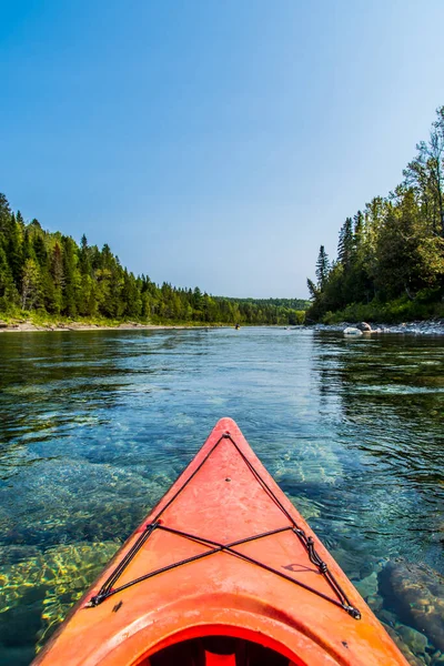 Canoe Canadian Bonaventure River — Zdjęcie stockowe