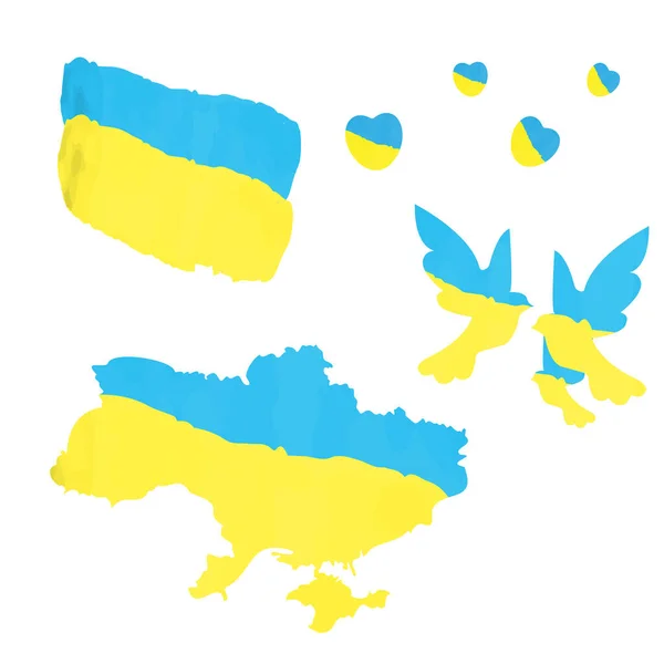 Елементи Тему Україна — стоковий вектор
