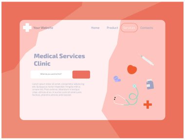 landing page for medical services clinic