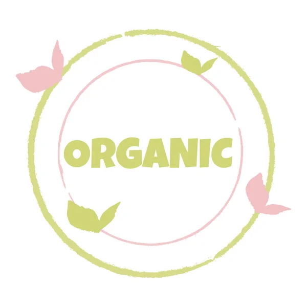 Organiczne Napisem Organicznym — Wektor stockowy