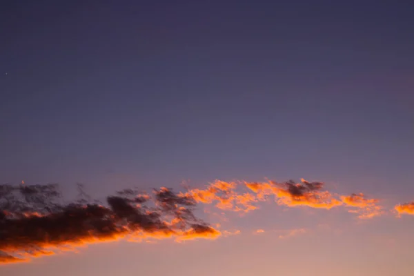 Cielo Hermoso Atardecer Con Nubes — Foto de Stock