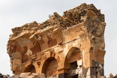 Kars, Türkiye - Mayıs 2022 Kars 'taki Ani Harabeleri;