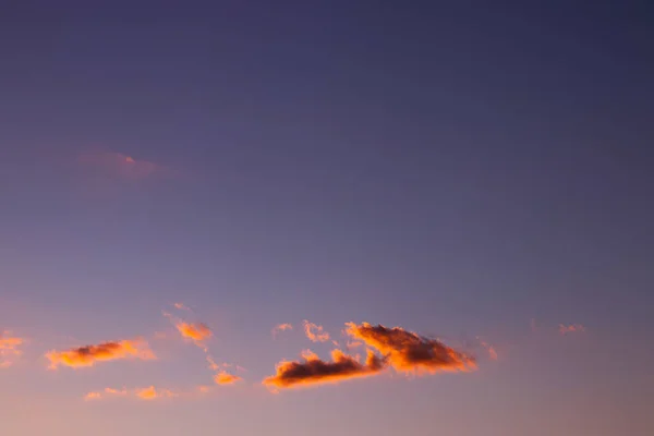 Matahari Terbenam Yang Indah Langit Dengan Awan — Stok Foto