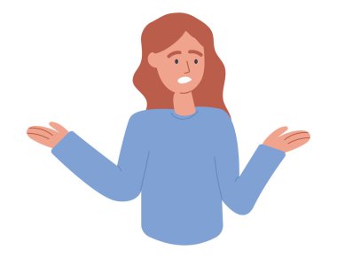 Surprised shocked person staring and wondering. Amazed with astonished face expression with open mouth. Human negative emotion concept, perplexed and puzzled, confused. Vector illustration isolated