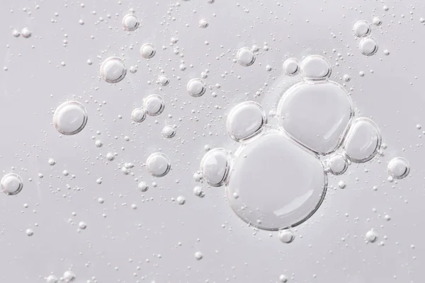 Transparente Geltextur Textur Des Ölserums Mit Blasen Feuchtigkeitsspendendes Schönheitsprodukt Für — Stockfoto