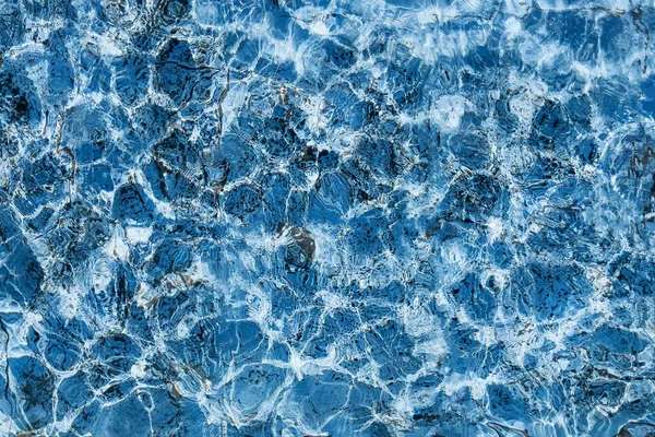 Fondo Agua Azul Piscina Mar Onda Agua Piscina Con Reflejo — Foto de Stock
