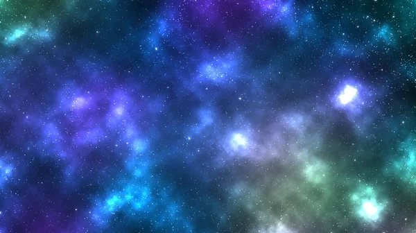 Planet and shining stars in outer space. Planet and nebula wallpaper. Milky way.