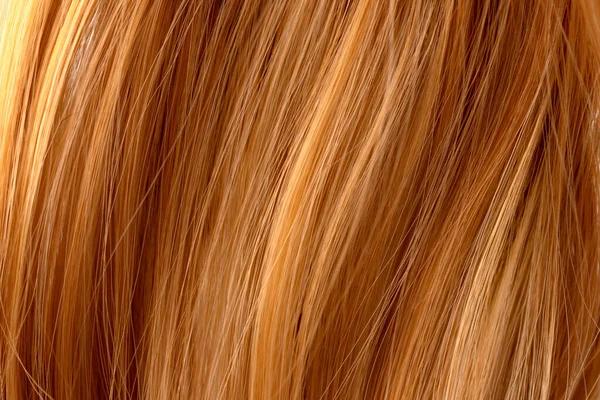 Red Curly Hair Texture Closeup Red Hair Background — Fotografia de Stock