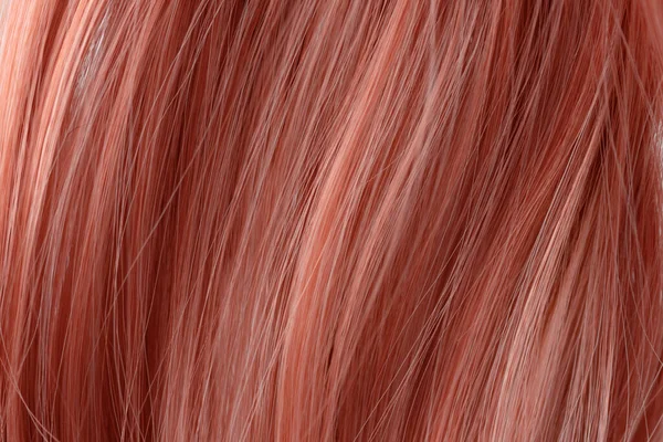 Red Curly Hair Texture Closeup Red Hair Background — 图库照片