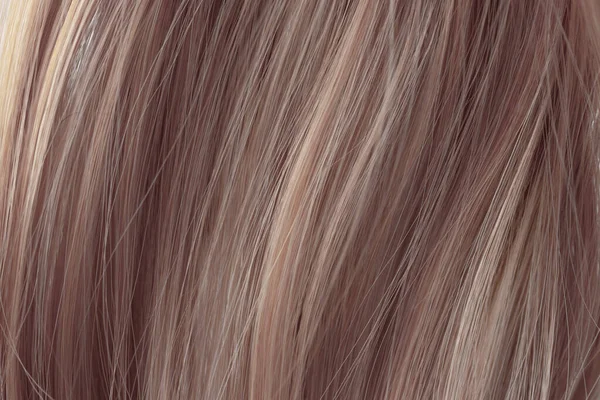 Brown Curly Hair Texture Closeup Light Brown Hair Background — Photo