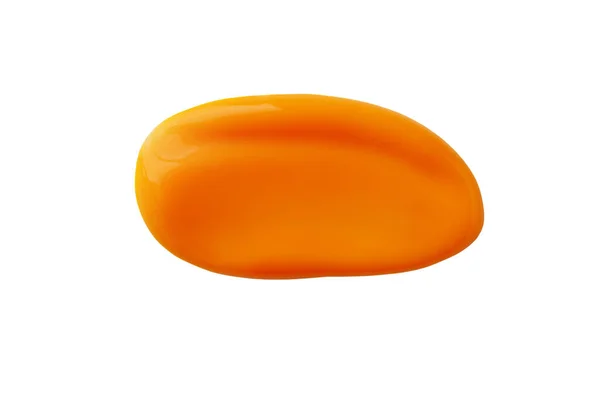 Orange Gel Abstract Colour Smear Golden Orange Dye Hair Smudge — Foto Stock