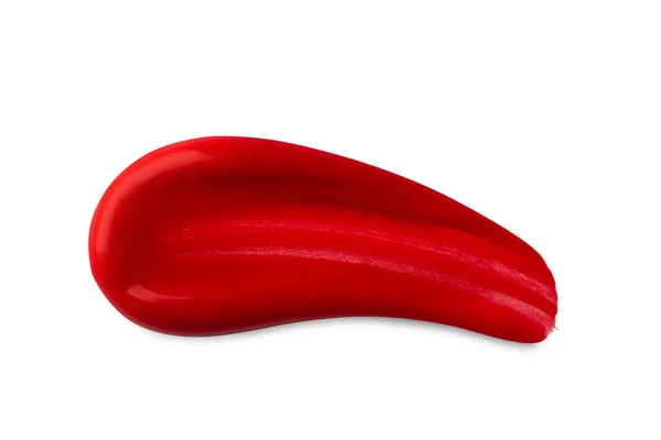 Αφηρημένο Επίχρισμα Κόκκινου Ζελέ Κόκκινη Μουτζούρα Κραγιόν Lipgloss Για Σχεδιασμό — Φωτογραφία Αρχείου