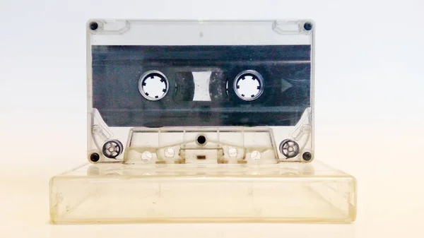 Primer Plano Cintas Vintage Para Grabar Escuchar Música — Foto de Stock