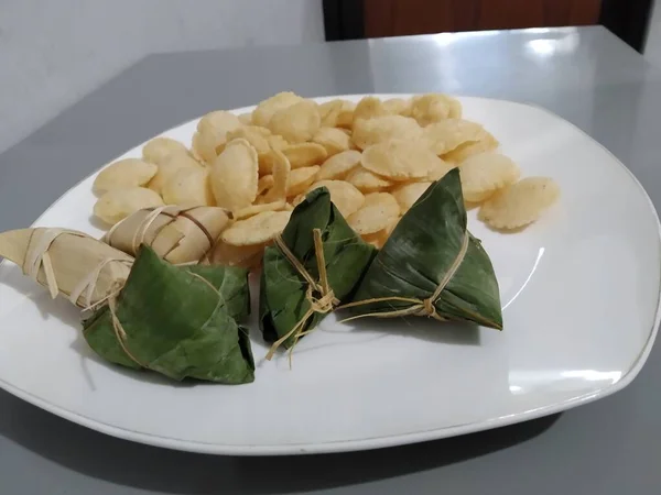 Snack Van Brede Hoek Kant Tafel — Stockfoto