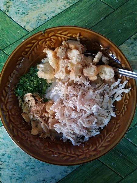 Chicken Porridge Breakfast — Stock Fotó