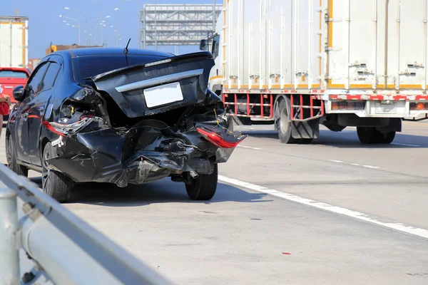 Accident Voiture Dans Ville — Photo