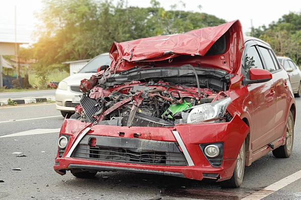 Broken Damaged Car Accident New York Usa — Foto Stock
