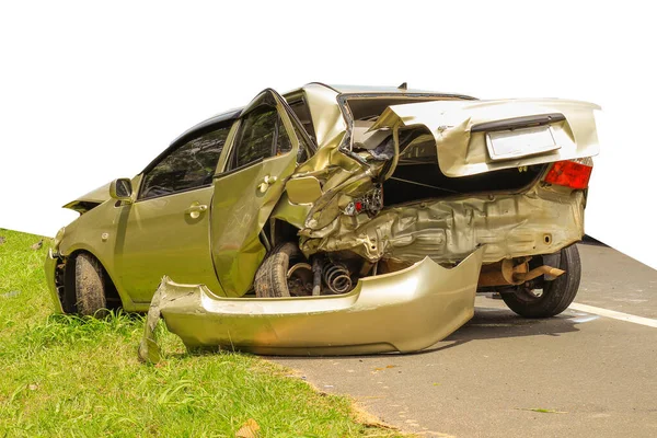 Accident Voiture Sur Route — Photo