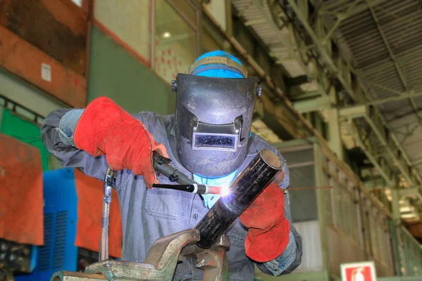 Welder Helmet Protective Mask — Fotografia de Stock