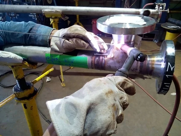 Welding Production Fire — Fotografia de Stock