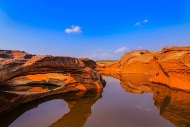 Utah Eyalet Parkı 'nın güzel manzarası.