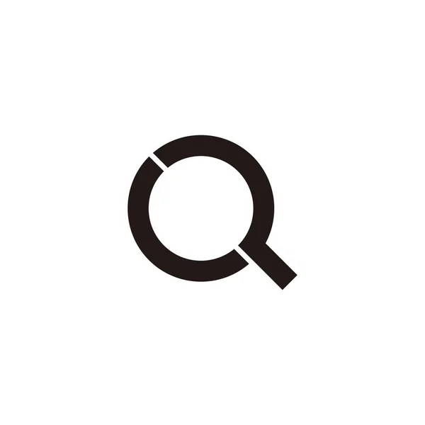 Letter Circle Geometric Symbol Simple Logo Vector — Stockvector