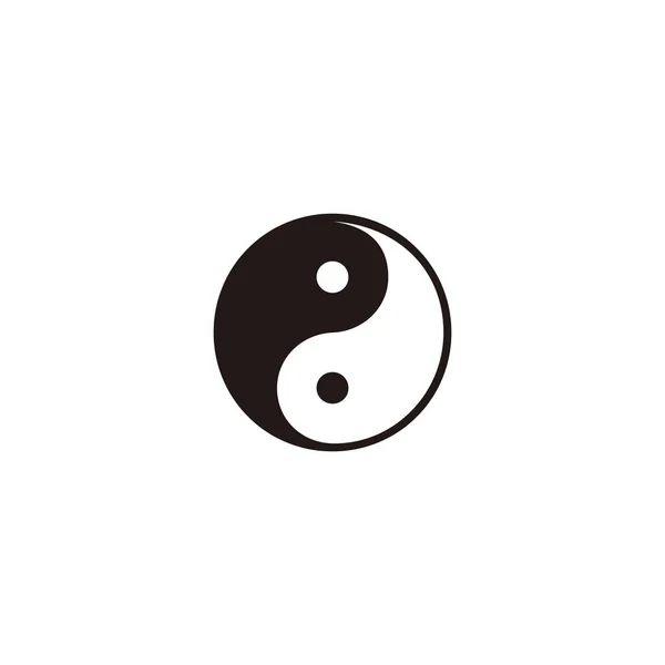 Two Sparks Circle Symbol Simple Logo Vector — Vector de stock