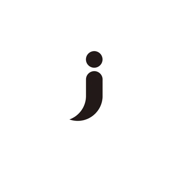 Letter Chili Geometric Symbol Simple Logo Vector — ストックベクタ