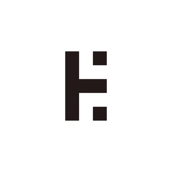 Letter Square Geometric Symbol Simple Logo Vector — 图库矢量图片