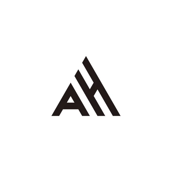 Letter Triangle Geometric Symbol Simple Logo Vector —  Vetores de Stock