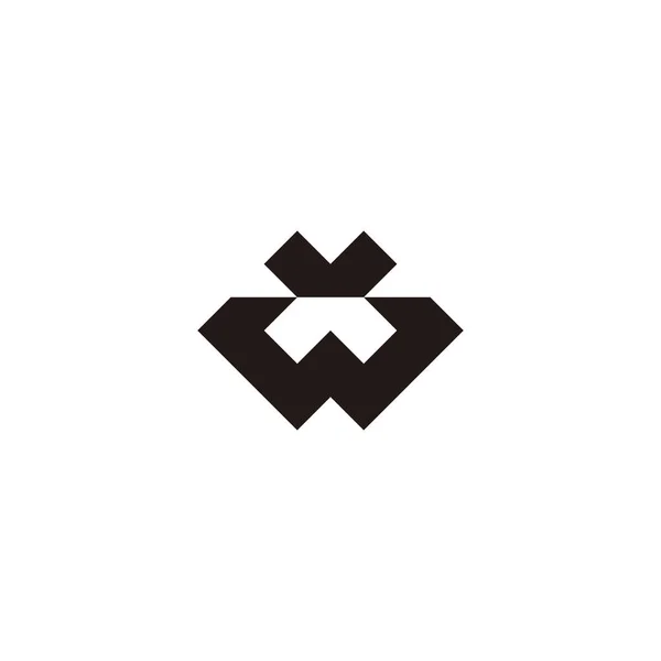 Letter Geometric Symbol Simple Logo Vector — Stockový vektor