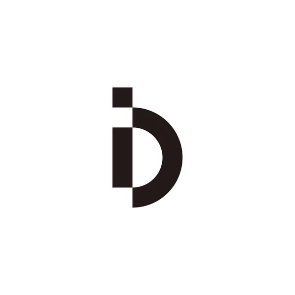 Letter Geometric Symbol Simple Logo Vector — Vettoriale Stock