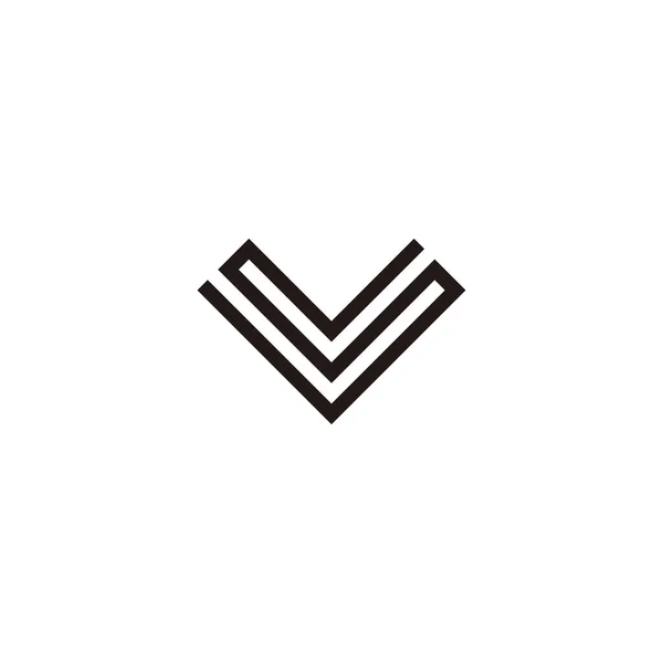 Letter Line Geometric Symbol Simple Logo Vector — Vector de stock