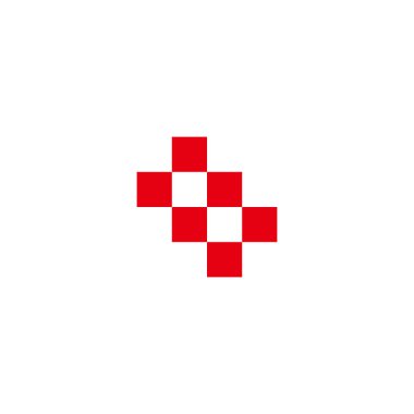 Two plus, squares geometric symbol simple logo vector