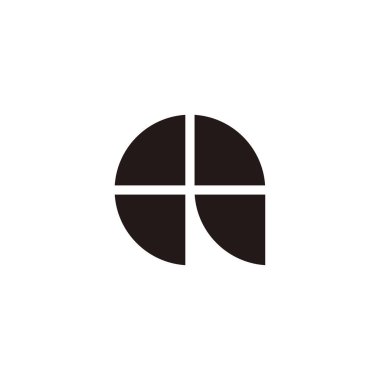 Letter a diamonds geometric symbol simple logo vector