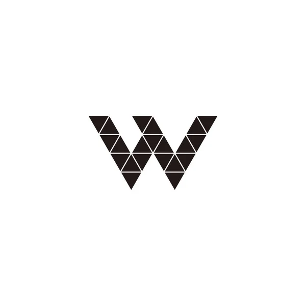 Letter Triangles Geometric Symbol Simple Logo Vector —  Vetores de Stock