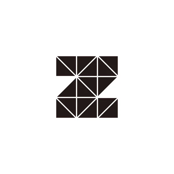 Γράμμα Τρίγωνα Πύργος Γεωμετρικό Σύμβολο Απλό Διάνυσμα Λογότυπο — Διανυσματικό Αρχείο