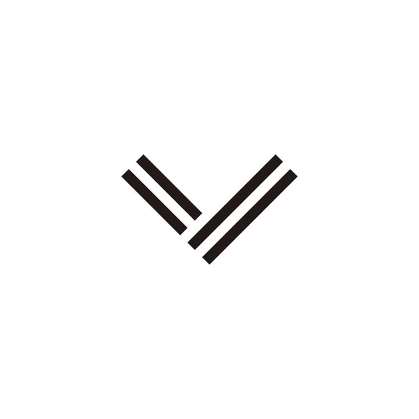 Letter Lines Geometric Symbol Simple Logo Vector — Vector de stock
