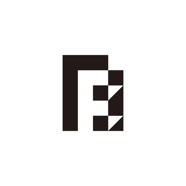 Letter Squares Geometric Symbol Simple Logo Vector — Stock Vector