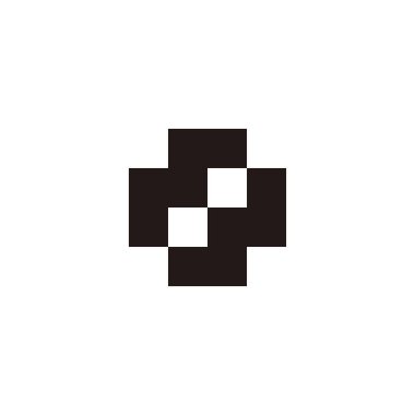 Letter M and W plus, geometric symbol simple logo vector