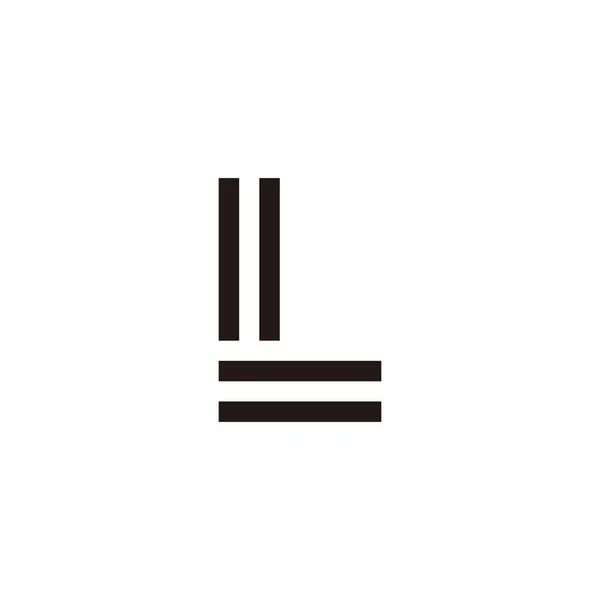 Letter Lines Geometric Symbol Simple Logo Vector — Stockvektor