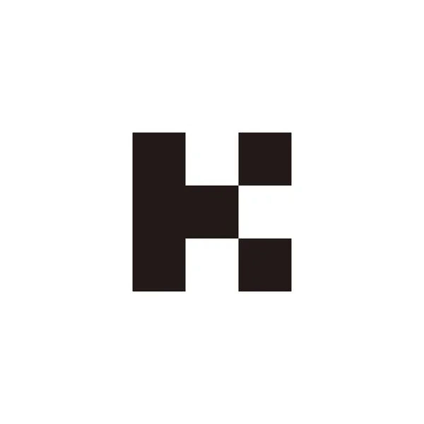 Letter Square Dots Geometric Symbol Simple Logo Vector — Vector de stock