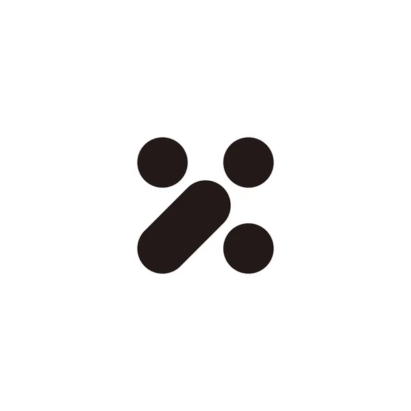 Letter Z pill and capsule geometric symbol simple logo vector