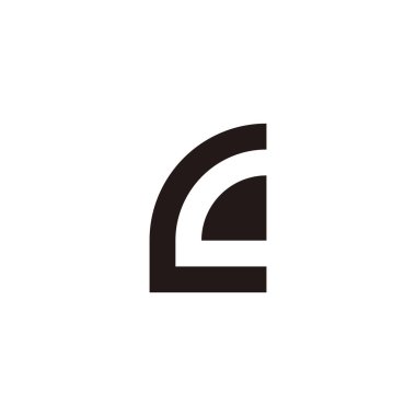 Letter c diamond geometric symbol simple logo vector