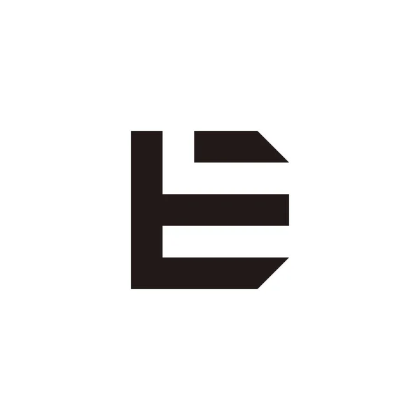 Letter Outline Geometric Symbol Simple Logo Vector - Stok Vektor